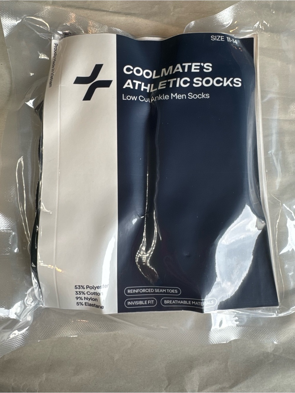 Coolmate Athletic Low Cut Ankle Socks for Men 6 Pairs Breathable